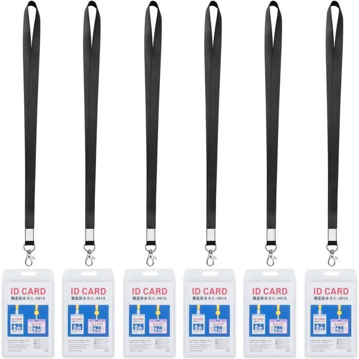 Porte-carte Transparent 10 Porte-cartes Transparents PVC Étui