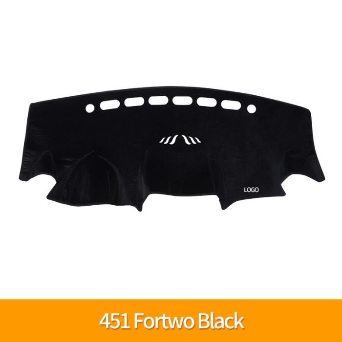 451 Noir - Couverture de tableau de bord de voiture, Tapis de protection  antidérapant pour Smart Fortwo Forfo