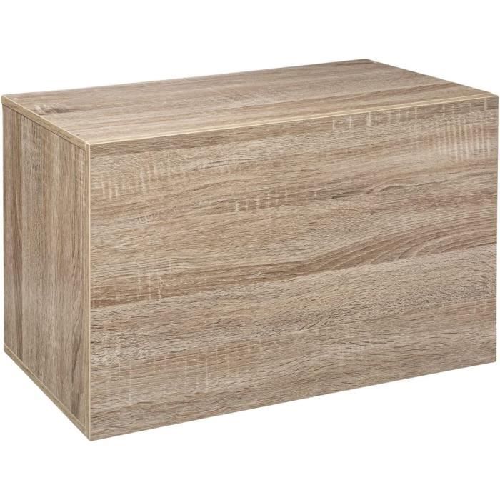 Étagère 2 Portes 3 Niveaux 5Five Aliaj Naturel - Meuble De Rangement Bibliothèque