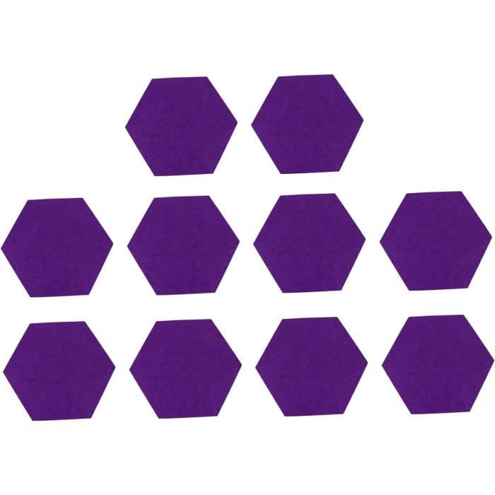 Panneaux Feutre Hexagonaux 10 Pièces - Tableau Liège Arc-en-ciel Avec épingles