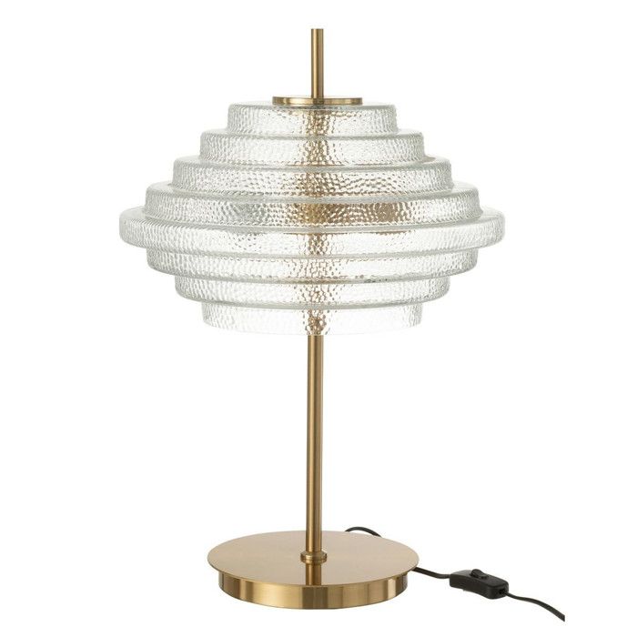 Lampe à Poser Design Merla 54cm Transparent Lampe à Poser Design Merla 54cm Transparent