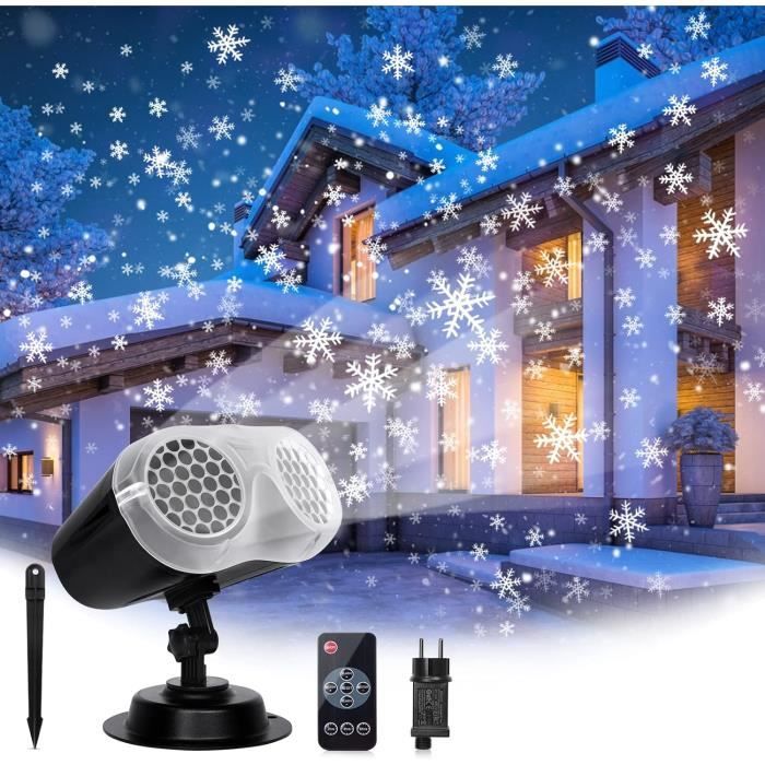 Projecteur LED Noël NACATIN - 72 motifs + 10 vagues d'eau - Télécommande -  Étanche IP65 - Extérieur/Intérieur - Cdiscount Maison