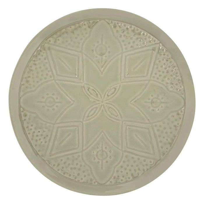 Lot de 6 Assiettes Plates Sienna 27cm Vert Olive