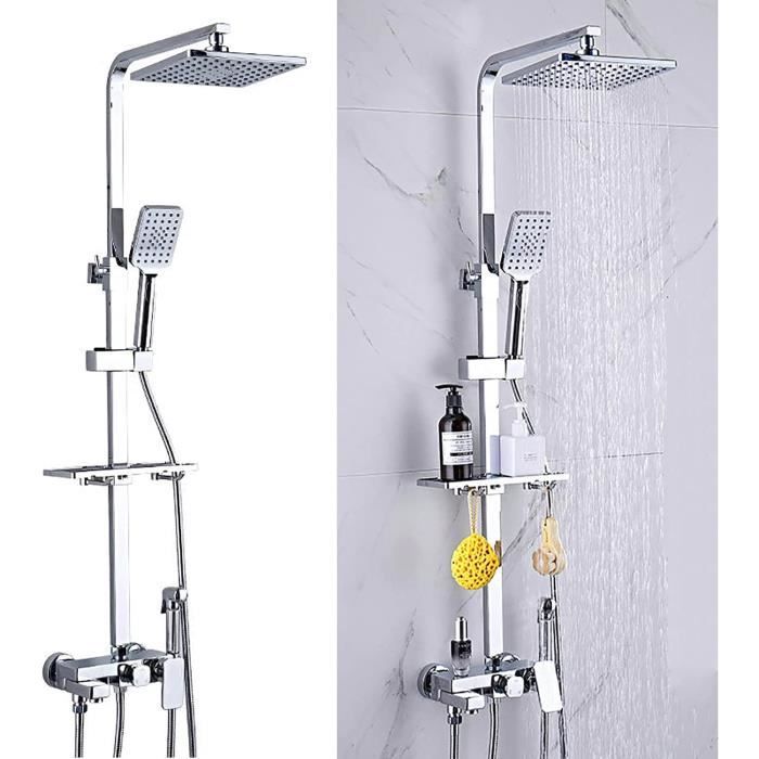 Argent)Pomme De Douche Anti Calcaire, Pomme De Douche Haute Pression, Pommeau De Douche Fixé, Pommeau