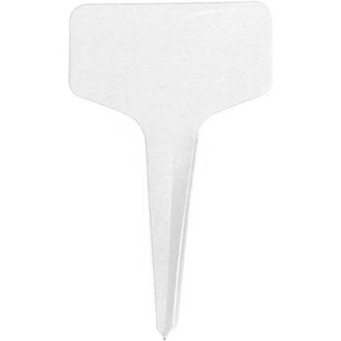 100 Étiquettes Jardin Jaunes En Plastique 8,3x5 Cm – Marqueurs Plantes Réutilisables Imperméables T-Shape