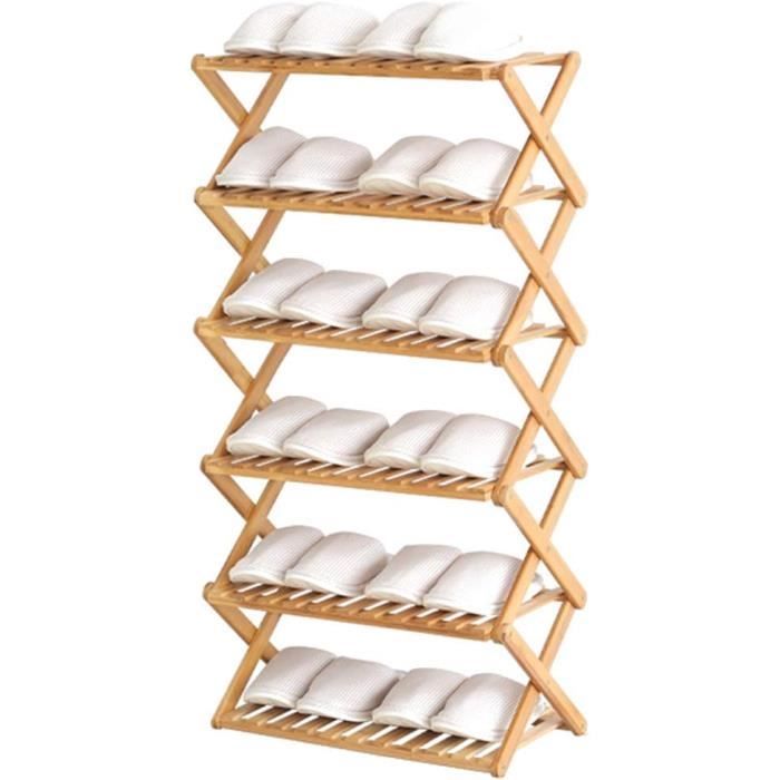 Support De Chaussures Mural Pliable 4 Pièces - Range Chaussures Suspendu Blanc