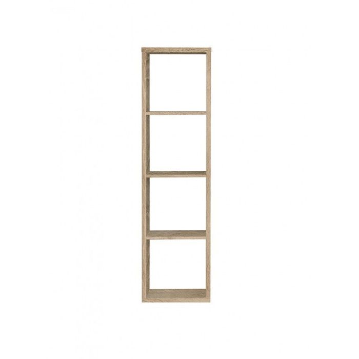 Etagère colonne 4 casiers décor chêne - Classico Meubletmoi Etagère colonne 4 casiers décor chêne - Classico Meubletmoi