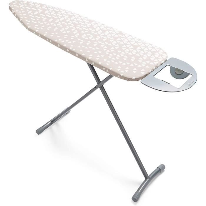 Table à Repasser Vileda Diamond S – Petite, Pliable, Hauteur Réglable 71-90 Cm, Housse Titane Anti-Brûlure