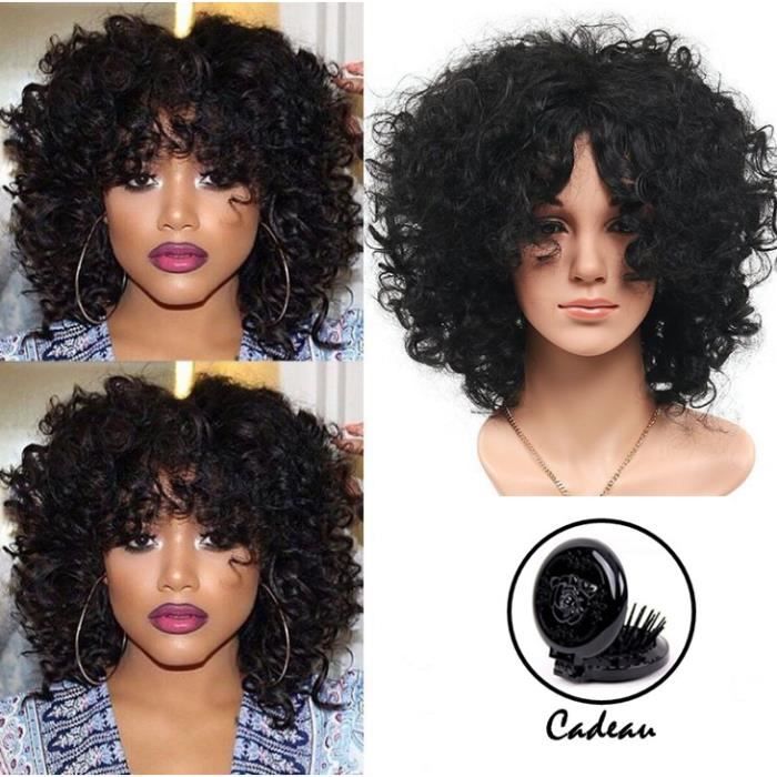perruques afro cheveux courts