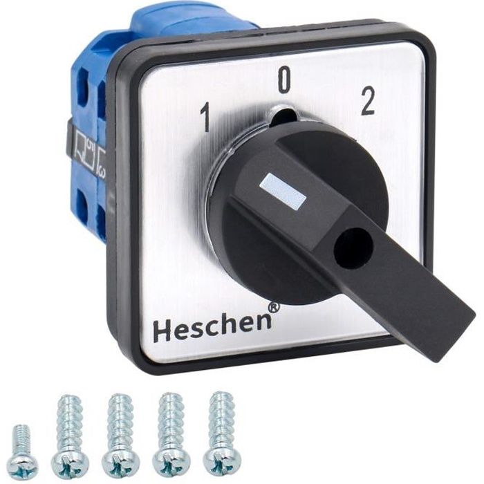Interrupteur Rotatif Universel 20A 660V - 3 Positions ON-OFF-ON Pour Applications Électriques