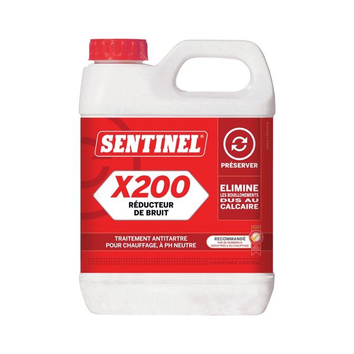 Inhibiteur X100 pour chaudière cartouche 275ml - SENTINEL - X200L-12X1L-EXP