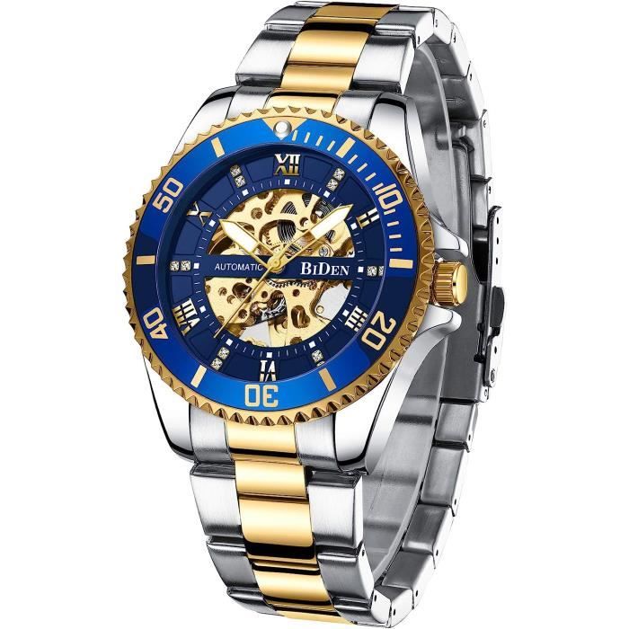 Montre Homme Automatique Squelette FEICE FM666 - Boîtier Grand 52.5mm, Verre Minéral, Étanche 3ATM - 9