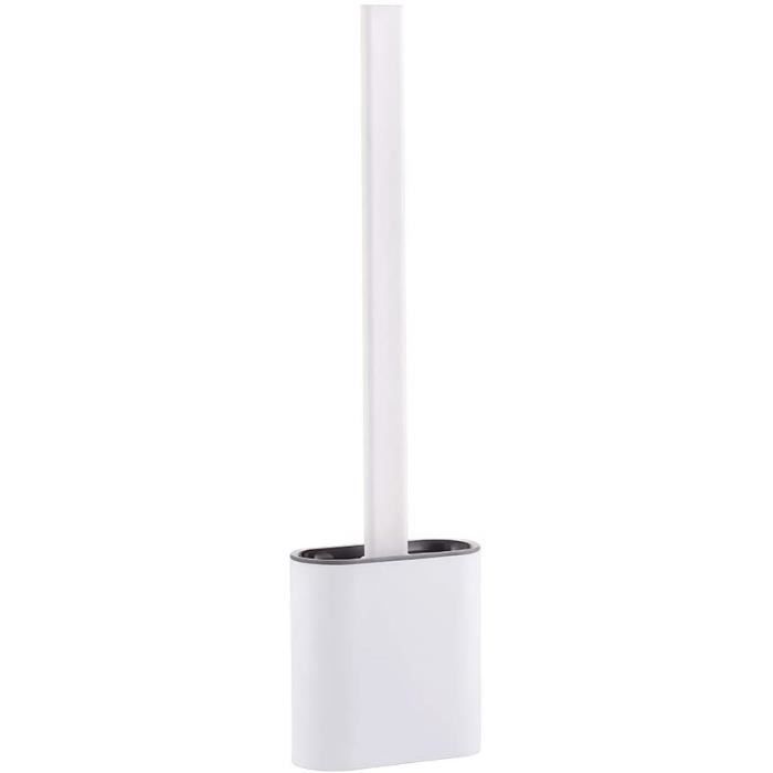 Brosse de toilette SET ACCESSOIRES SALLE DE BAIN Ibergrif - Brosse Flexible de Toilette WC avec Support, Silicone, Sé chag38