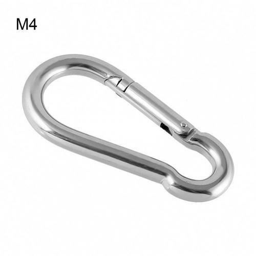 Mousqueton Acier Inoxydable 304 Porte-Clés Lien Rapide - Lot De 10 - Multifonction