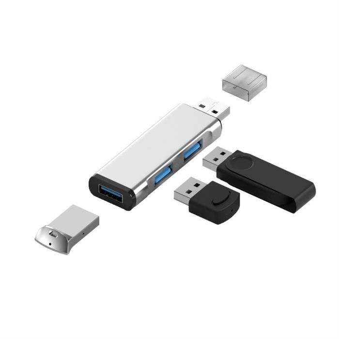 Hub USB alimentato, atolla Hub USB 3.0 Multipresa a 10 porte con interruttori e LED di alimentazione individuali Adattatore 12 V/2.5 A per tastiera, mouse, stampante, driver duri, ecc