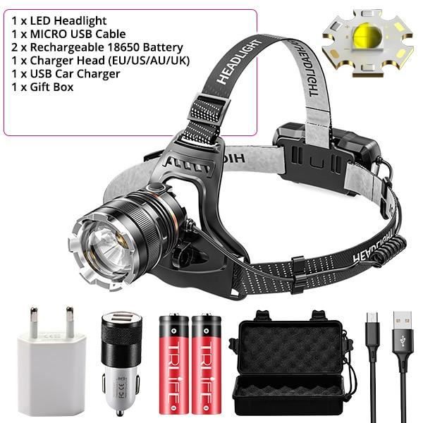 Pack éclairage avec lampe frontale baladeuse et chargeur Pack éclairage avec lampe frontale baladeuse et chargeur