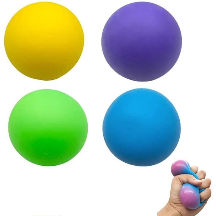 Tik Tok Nouvelles balles anti-stress, chenille/grenouille/crème glacée/caca  en forme de balle de raisin jouet anti-stress, jouet sensoriel de  décompression Squeeze-Ball, autisme besoins spéciaux jouets anti-stress  (caca, 4PC) 