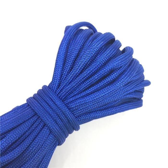 Brotree 4mm Paracorde 550 7 Brins Corde en Nylon 15M Type III Corde Parachute pour Survie, Extérieur, Bricolage - 250kg Charge de Rupture (Rouge