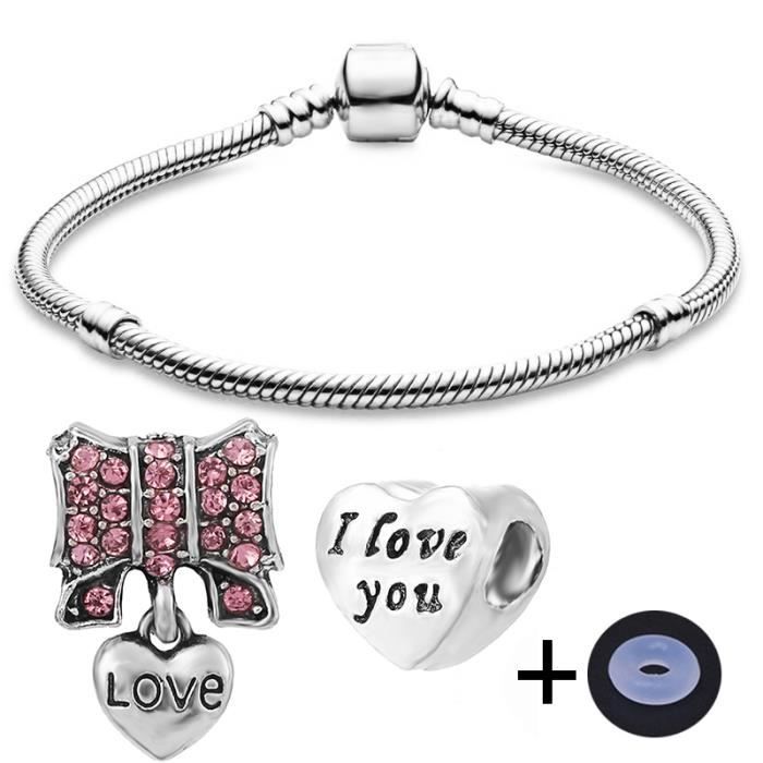 Bracelet Vintage Large Maillon Coeur émail Couleur Or - Modèle 3346, Sans Marque, Occasion