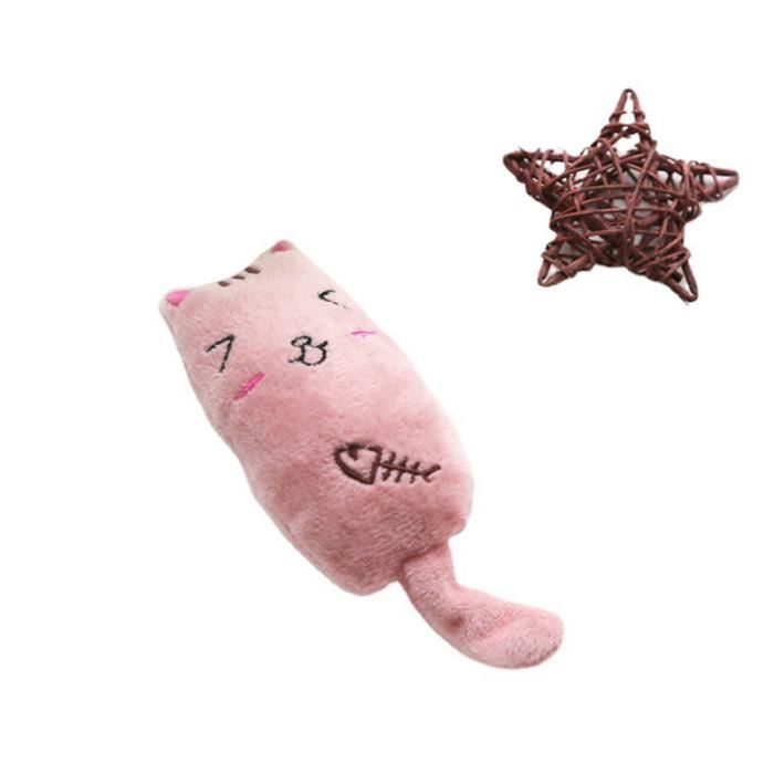 Jouet interactif pour chat avec clochette en peluche PIEUVRE grande taille