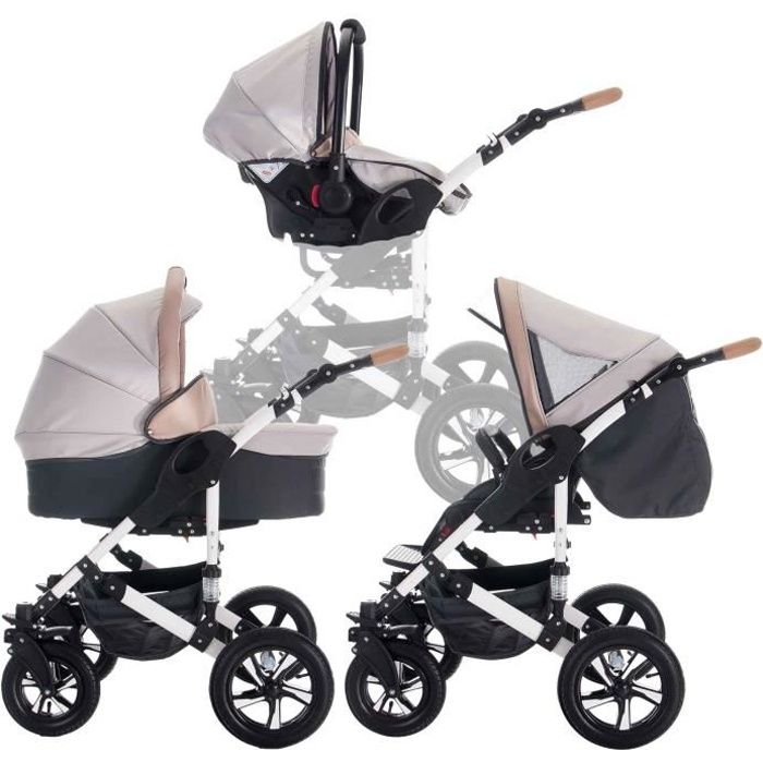 poussette 3 roues combinée