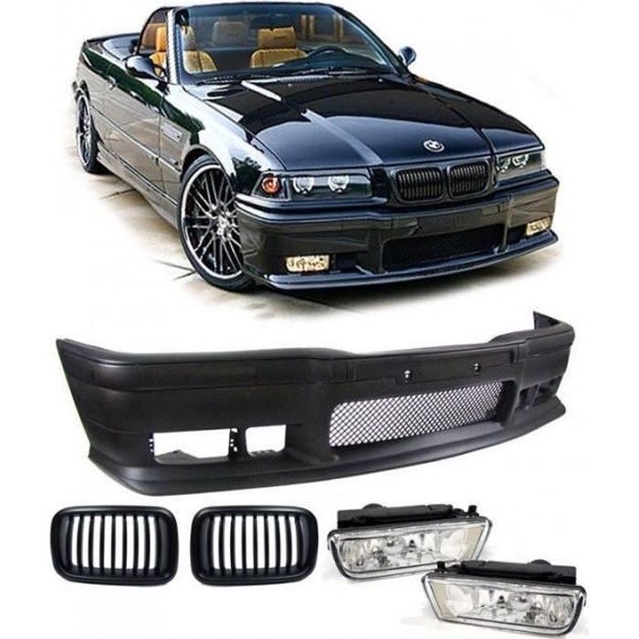 Pack Pare chocs avant look M3 pour Bmw E36 Édition Silver