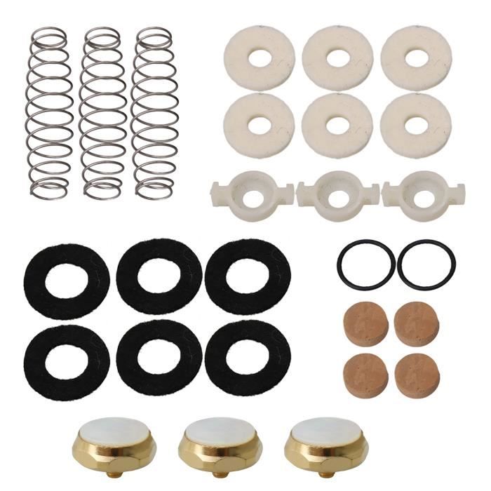 3pcs boutons à doigts valve pour clé de doigt trompette en ance