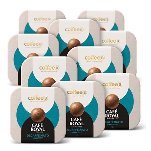 90 Boules de Café CoffeeB - DÉCAFÉINÉ - 100% Compostables - Compatible avec machines CoffeeB by Café Royal