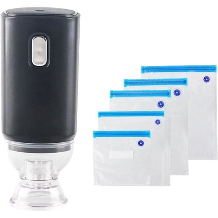 Pompe à Vide Alimentaire - Scellant Sous Vide Portable - Pour Conservation Nourriture