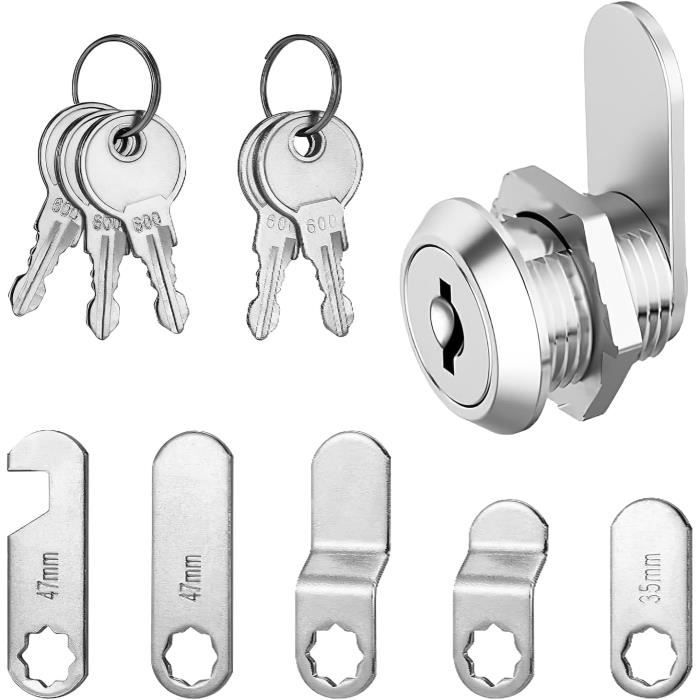 Serrure Pour Boîte Aux Lettres Avec 5 Plaques Et 2 Clés - Modèle C9100 - Neuve