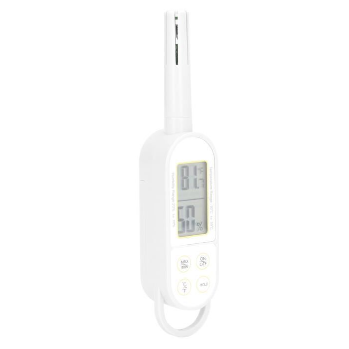 Thermomètre Hygromètre Pour Instrument - Guitare, Violon - Cadre Alliage Or/Argent