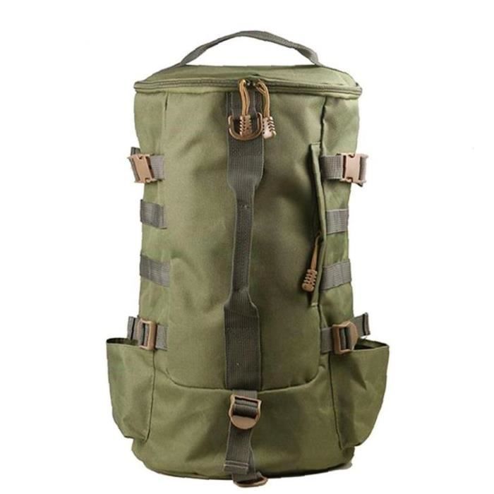 Sac De Pêche Multifonction Avec Porte-canne - Léger, Robuste En Nylon 600D, Pour Camping, Randonnée (33x19.8cm)