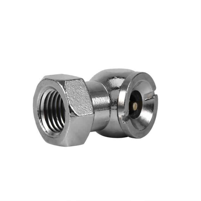 Mandrin Pneumatique Double Tête NPT - Pour Gonflage Pneus Voiture - Poussoir, Alliage Métal, Longueur 26,5 Cm - 2