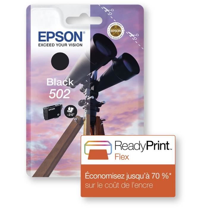 EPSON Cartouche dencre 502 Noir – Jumelles (C13T02V14010)