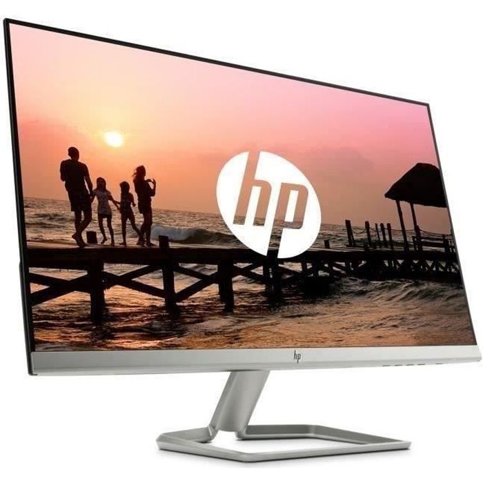 HP 27f Écran PC 27'' Full HD, Couleur Argent, IPS LED. 1920 x 1080 px,  temps de réponse 5 ms. 16:9. HDMI. VGA