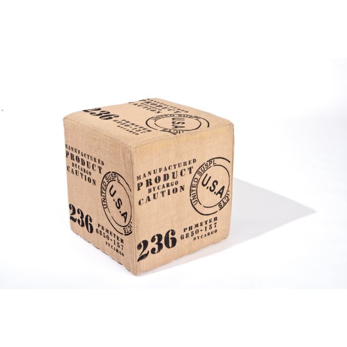 Pouf Toile De Jute atelieryuwa.ciao.jp