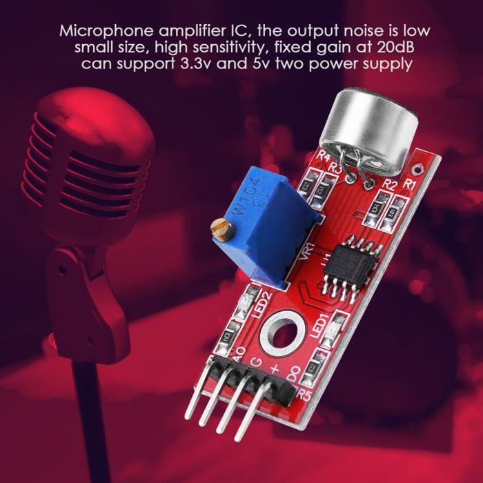 Module de microphone Module amplificateur Audio Microphone haute ...