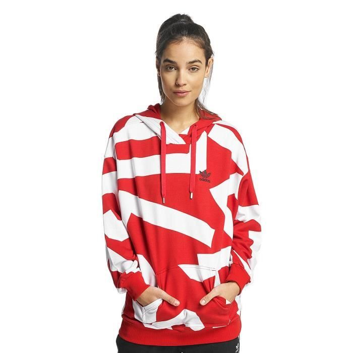 sweat adidas rouge et blanc