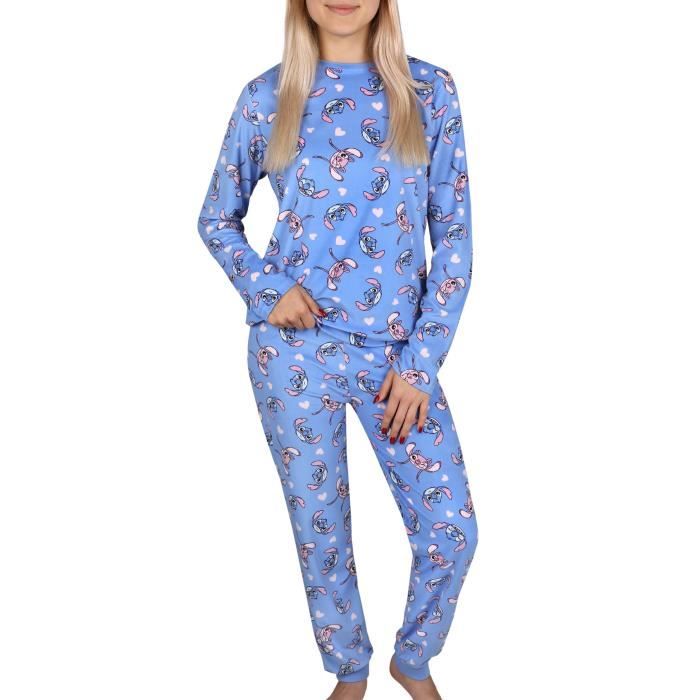 Pyjama Femme Looney Tunes Manches Longues Noir – Chaud Et Confortable – Neuf Avec étiquettes