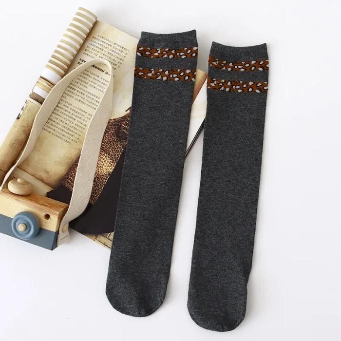 Lot De 3 Paires Chaussettes Hautes Filles Avec Rubans Moelleux - Coton Doux Pour Rentrée Scolaire, 2-10 Ans Et Plus