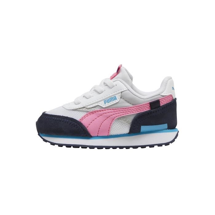 Puma Basket Cuir Junior Puma Future Rider Splash - Blanc Gris Claire