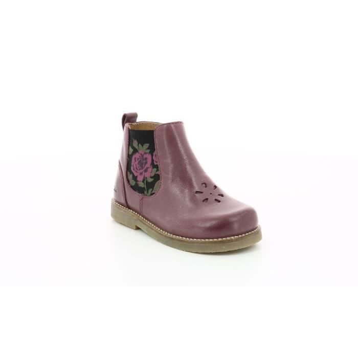bottes en cuir fille