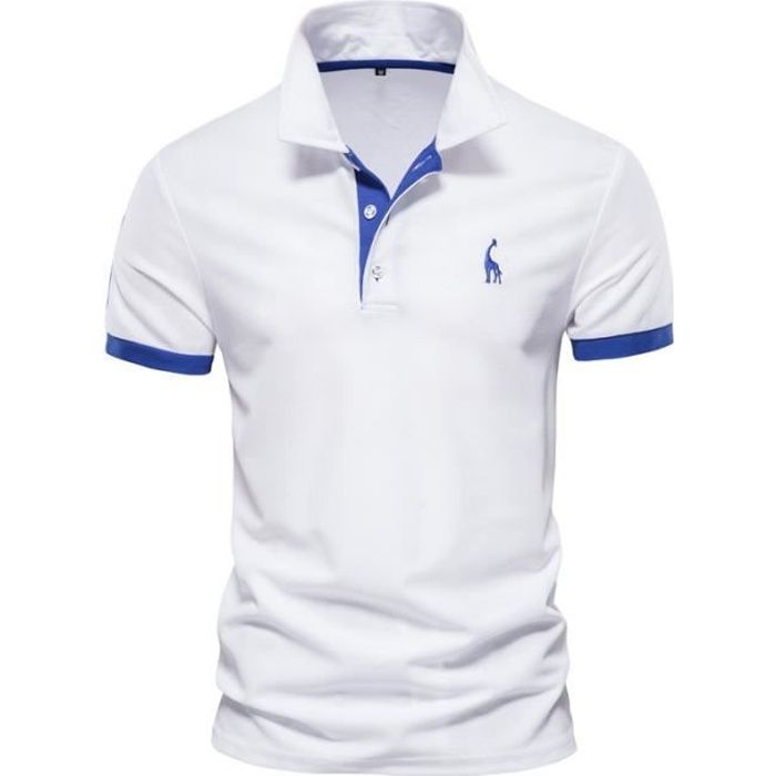 Polo Homme,Manches Courtes Poloshirt Homme,Casual Sport Polo Hommes Golf-Blanc  Blanc - Cdiscount Prêt-à-Porter