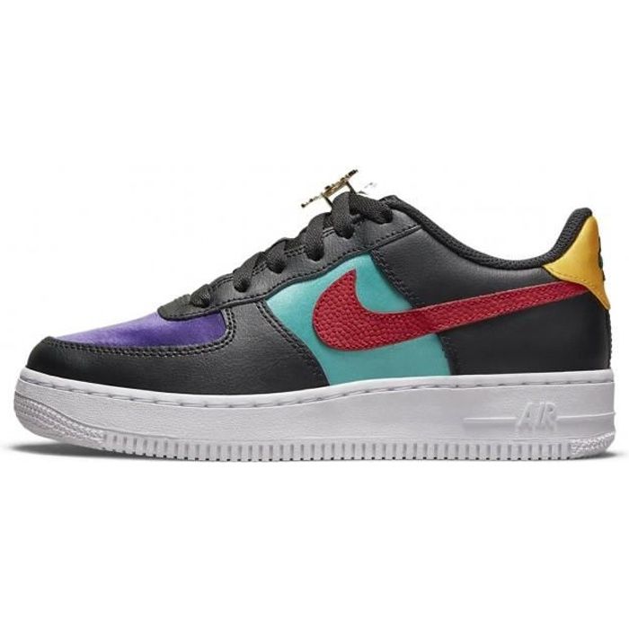 Basket Nike AIR FORCE 1 LV8 Junior Cuir et mesh Amorti Nike Air Adherence multidirectionnelle Noir Cdiscount Sport