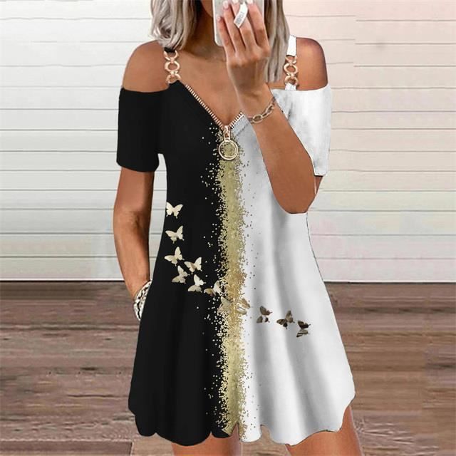 Robe store imprimé papillon