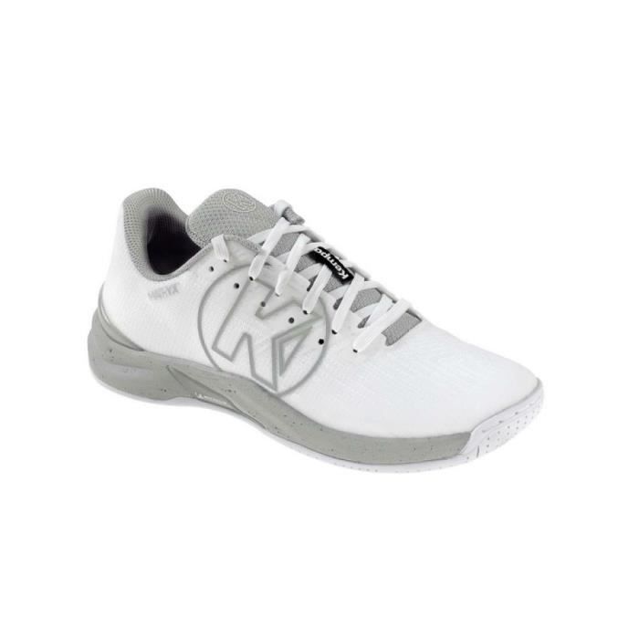 chaussures de handball indoor femme kempa attack pro 2.0 - blanc/gris - 43
