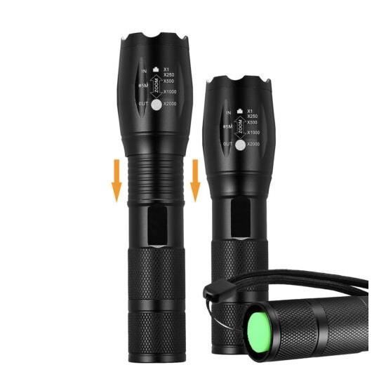 Lampe torche rechargeable LED Cree Torch Police Tactical Zoom Lampe de ...