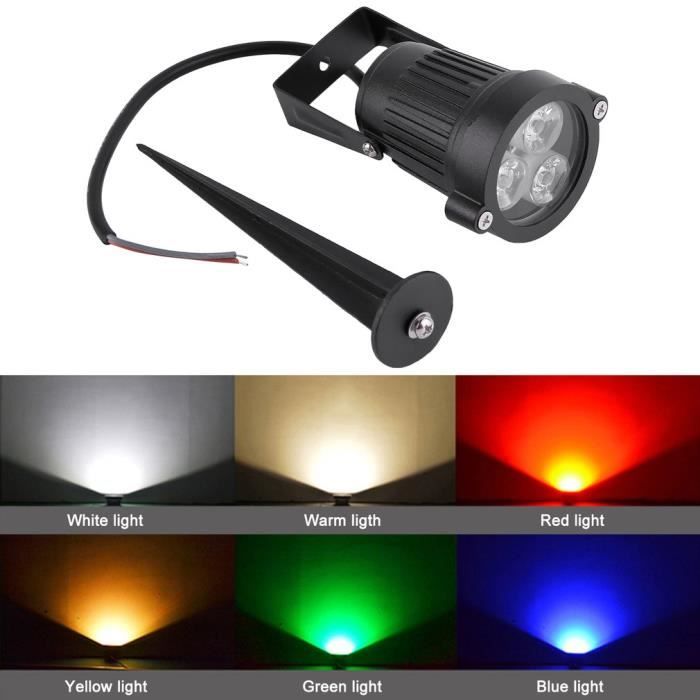 Lampe Extérieur Lumières de Jardin 12V LED IP65 Étanche Spot Solaire