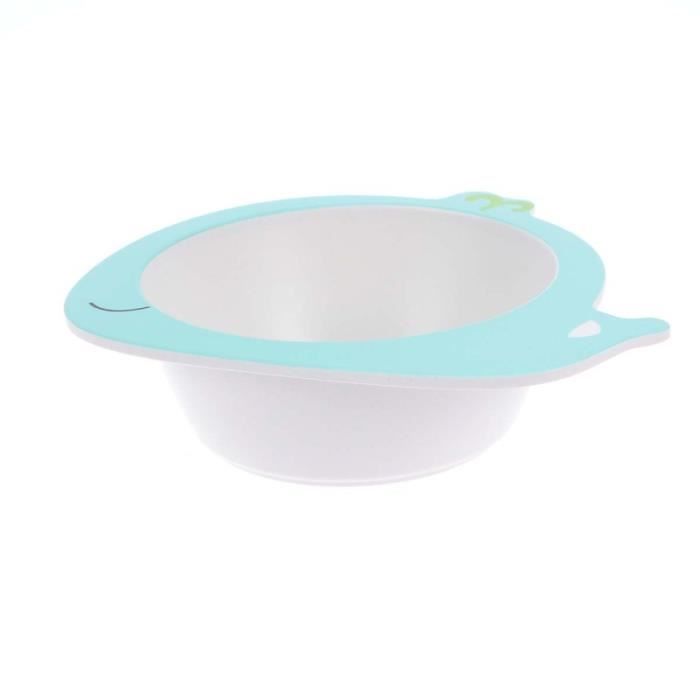 1 Pc Bebe Alimentation Portable Dessin Anime Vert Environnement En Fibre De Bambou Bol Vaisselle Assiette Pour Bol Bebe Cdiscount Puericulture Eveil Bebe