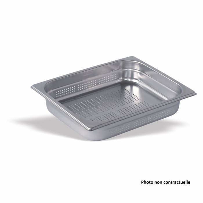 Bac inox perforé GN1/2 Gastro M 100mm